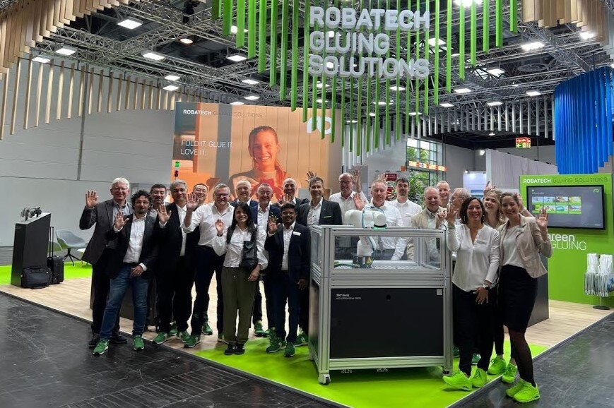 Stand Robatech au salon Drupa 2024