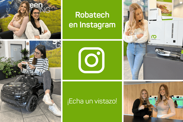 Collage de fotos de publicaciones de Robatech en Instagram