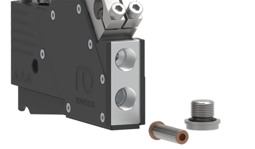 Robatech SpeedStar Compact, filter in the heating block for perfect adhesive discharge