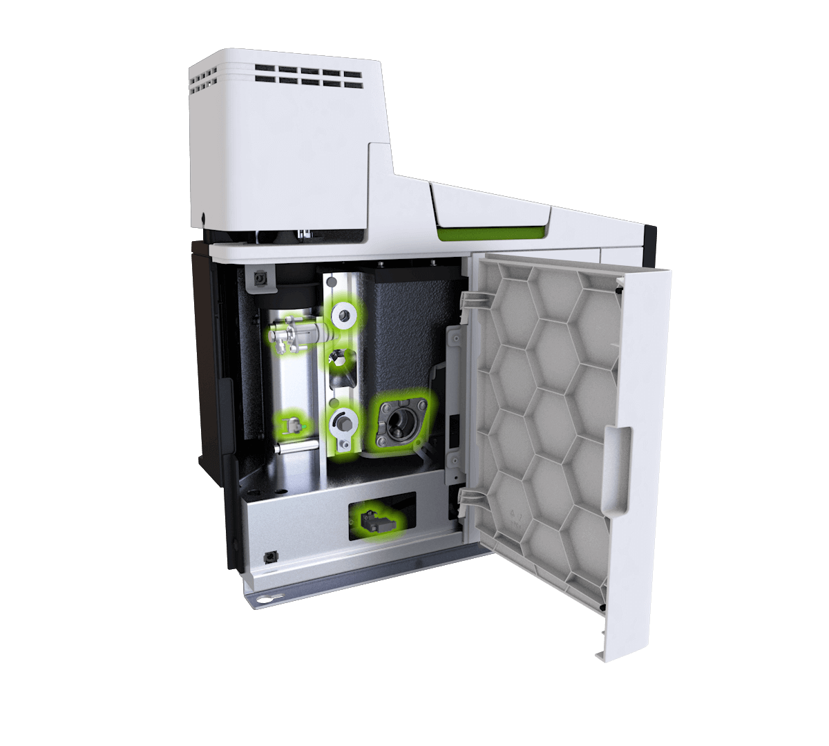 Robatech Vision melter, direct access for fast maintenance