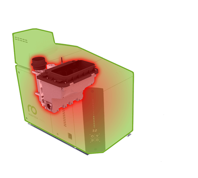 ロバテック Visionホットメルトアプリケーター、最高のエネルギー効率を実現する断熱