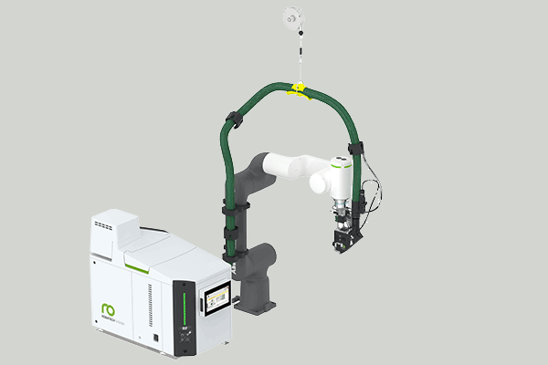 ABB Cobot GoFa 配有 乐佰得 的喷胶系统和集成套件。