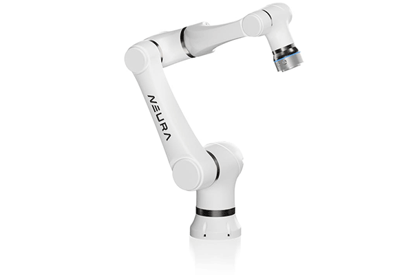 Cobot LARA der Firma Neura für automatisierten Klebstoffauftrag auf zwei- oder dreidimensionale Produkte.