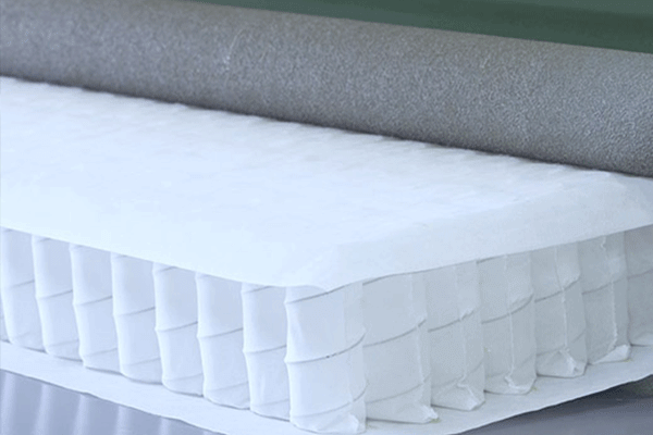 Adhesive application systems for mattress production, pocket spring core mattresses