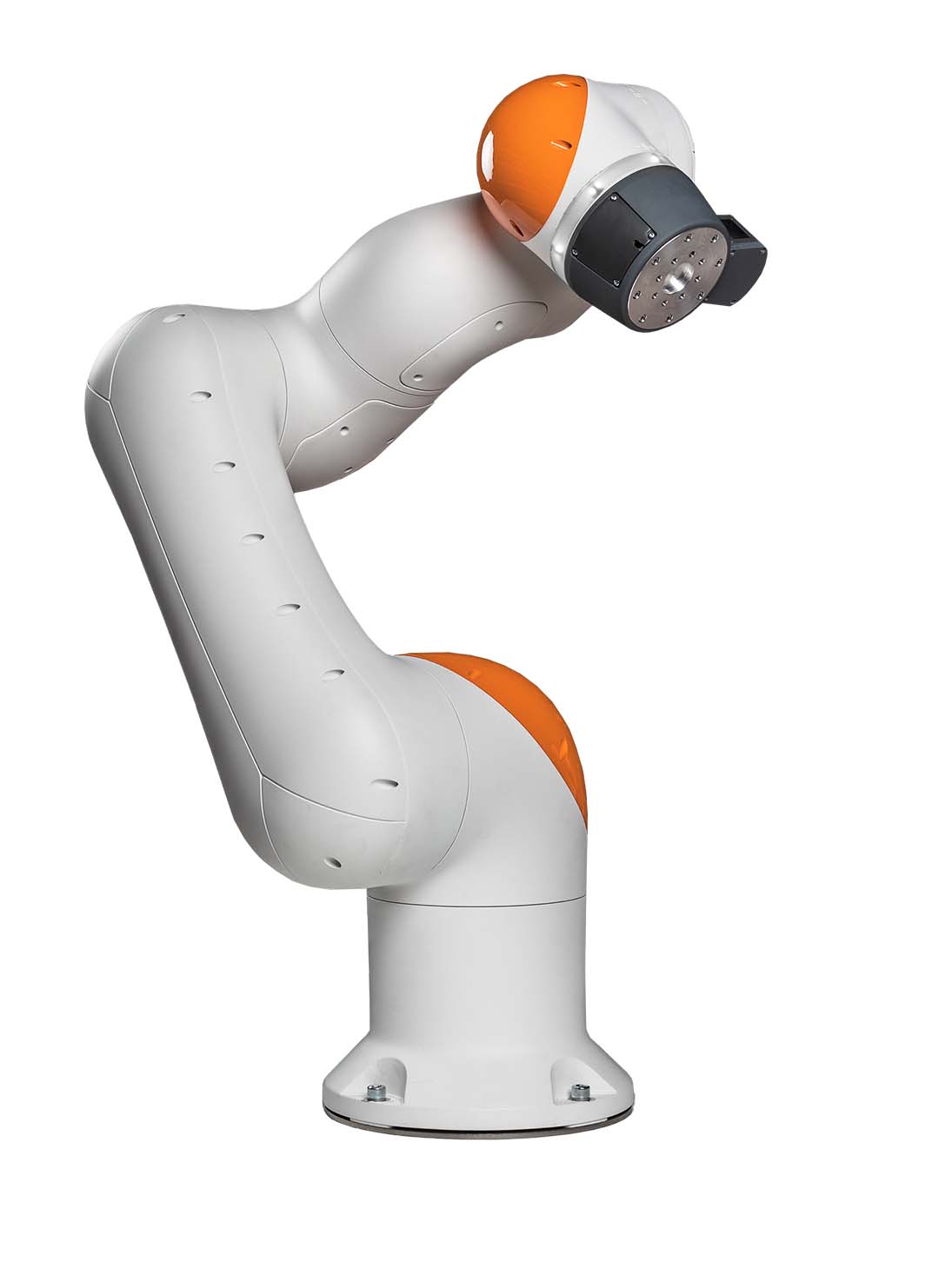 Bir Kuka-Cobot LBR iisy 15 ve Robatech'in tutkal uygulama sistemi ile iki boyutlu ve üç boyutlu tutkal uygulaması otomatikleştirilebilir. 