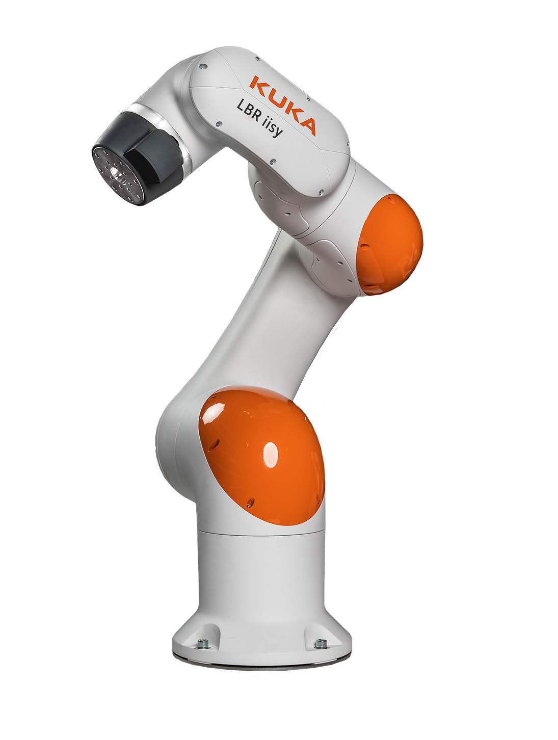 Robatech tutkal uygulama sistemleri, entegrasyon kiti aracılığıyla 930 mm yarıçapında çalışan bir Kuka-Cobot LBR iisy 8'e bağlanabilir.